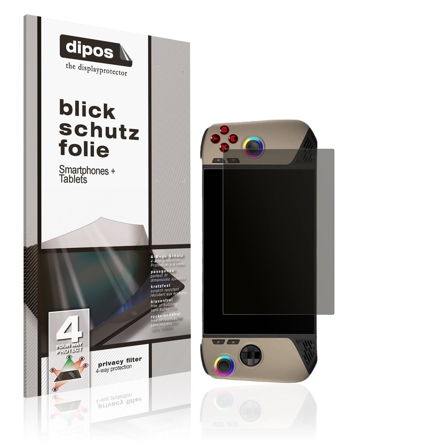 Blickschutzfolie für MSI Claw 8 AI+ matt Schutzfol (1)