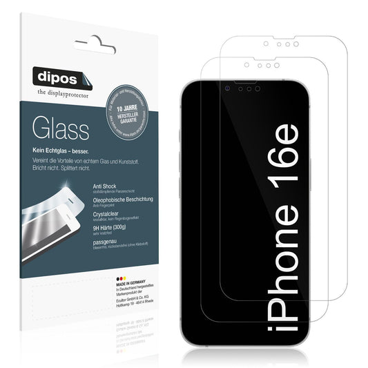 2x 9H Schutzfolie für Apple iPhone 16e Panzerfolie (1)