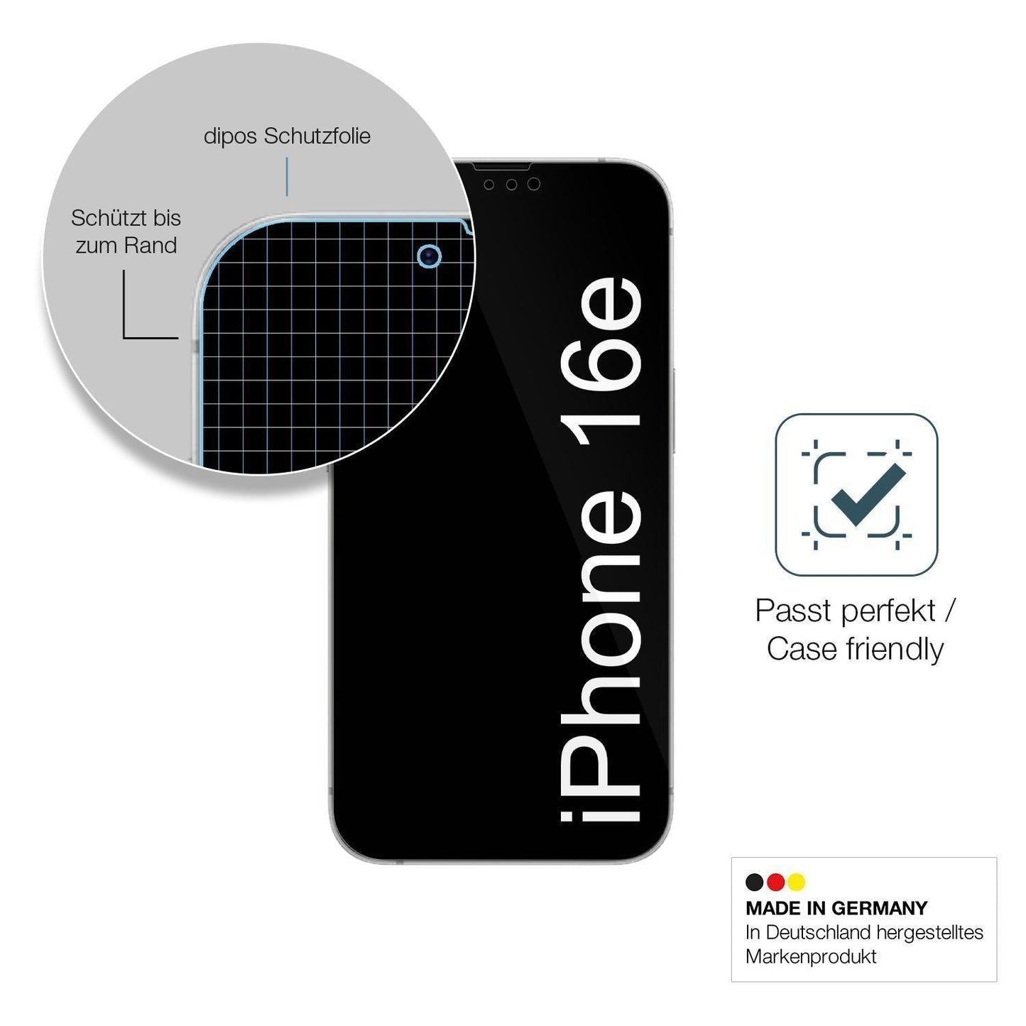 2x 9H Schutzfolie für Apple iPhone 16e Panzerfolie (6)