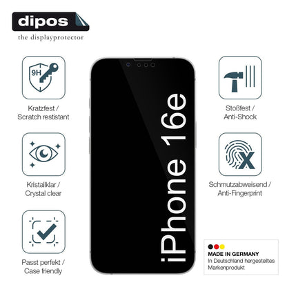 2x 9H Schutzfolie für Apple iPhone 16e Panzerfolie (7)