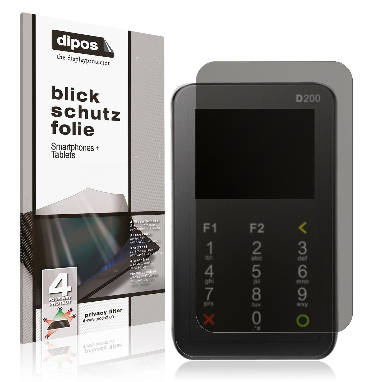 Blickschutzfolie für Pax D200 matt Schutzfolie Pri (1)