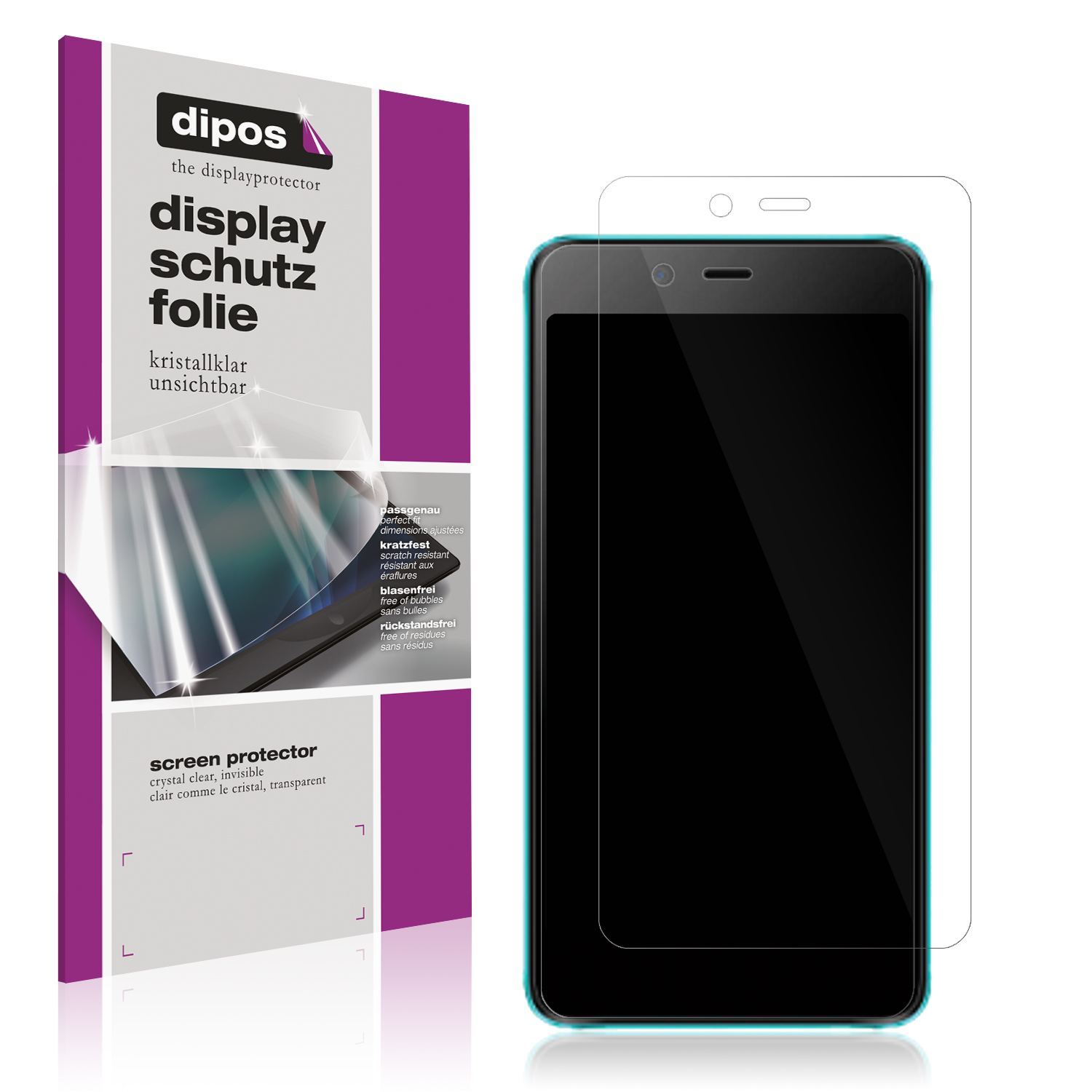 4x Schutzfolie klar für Mobicel MX2 Display-Schutz (1)