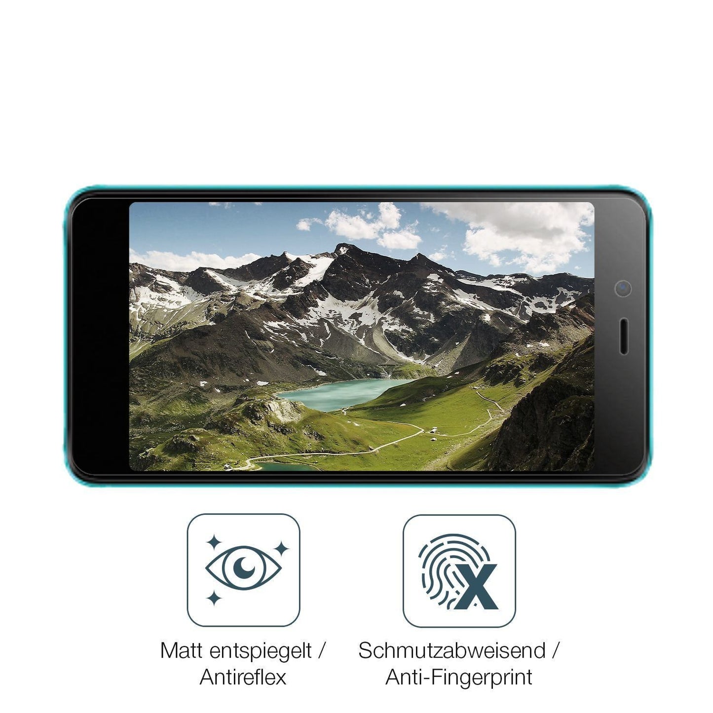 4x Schutzfolie matt für Mobicel MX2 Display-Schutz (4)