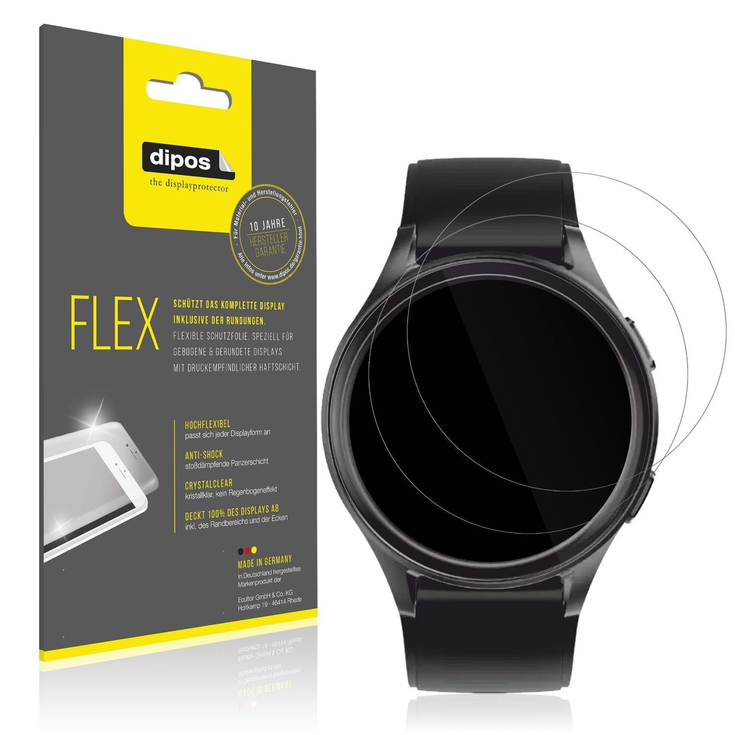 2x 3D Full Cover Schutzfolie für Lava ProWatch X (1)