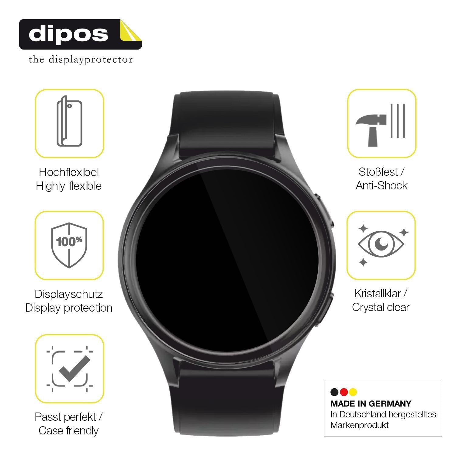2x 3D Full Cover Schutzfolie für Lava ProWatch X (7)
