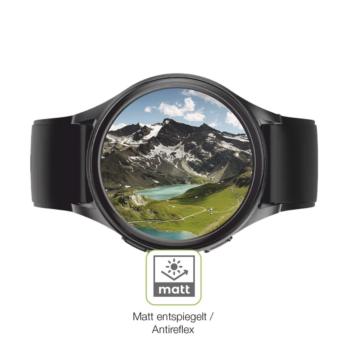 2x Full Cover Schutzfolie matt für Lava ProWatch X (5)