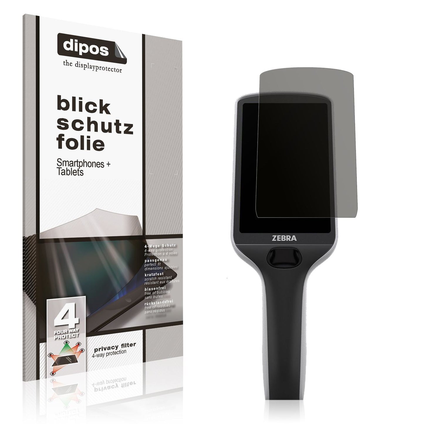 Blickschutzfolie für Zebra PS30 matt Schutzfolie P (1)