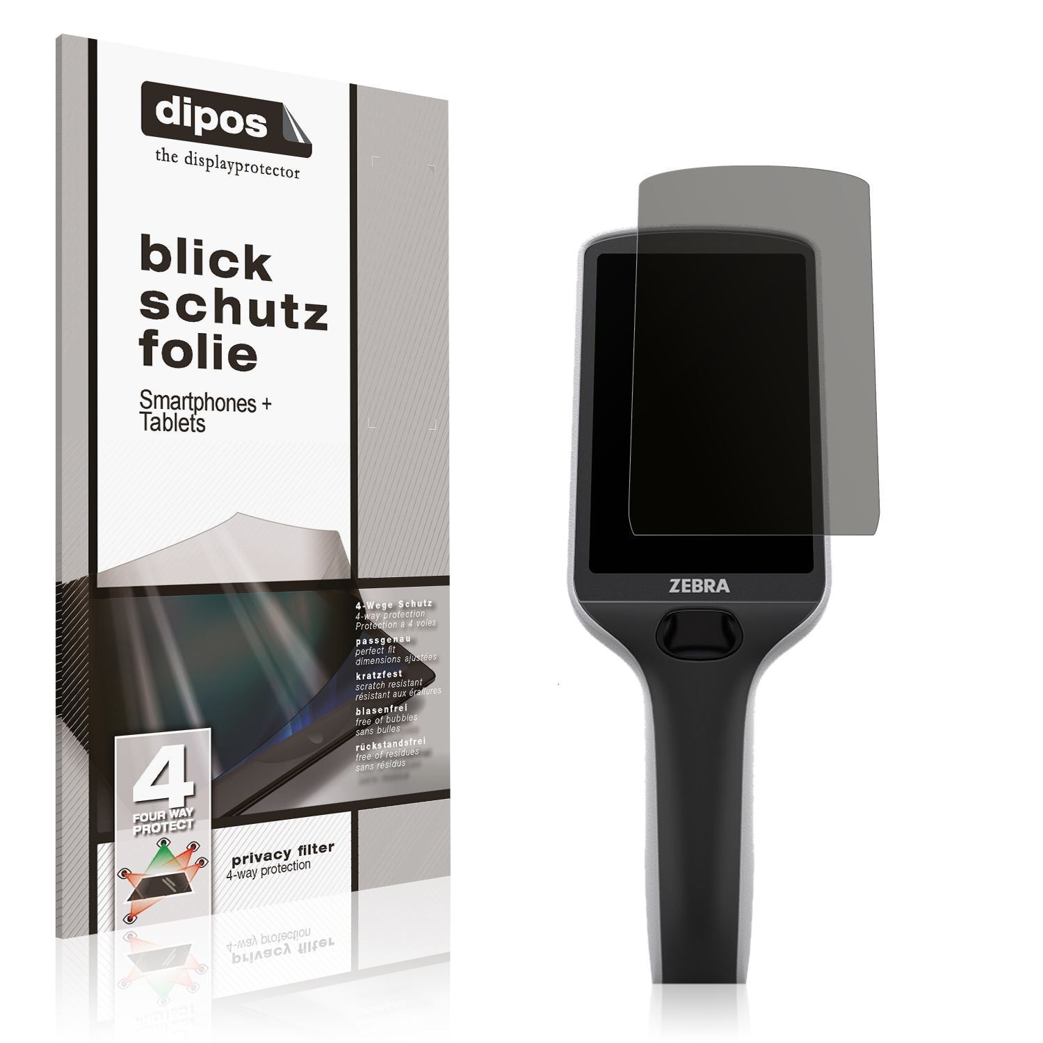 Blickschutzfolie für Zebra PS30 matt Schutzfolie P (1)