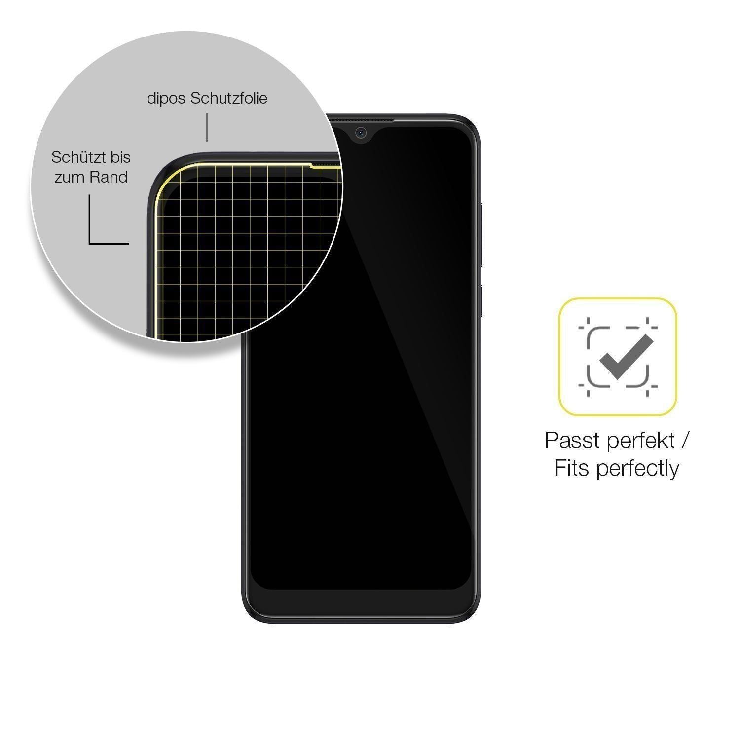2x 3D Full Cover Schutzfolie für Alcatel 1S 2020 (6)