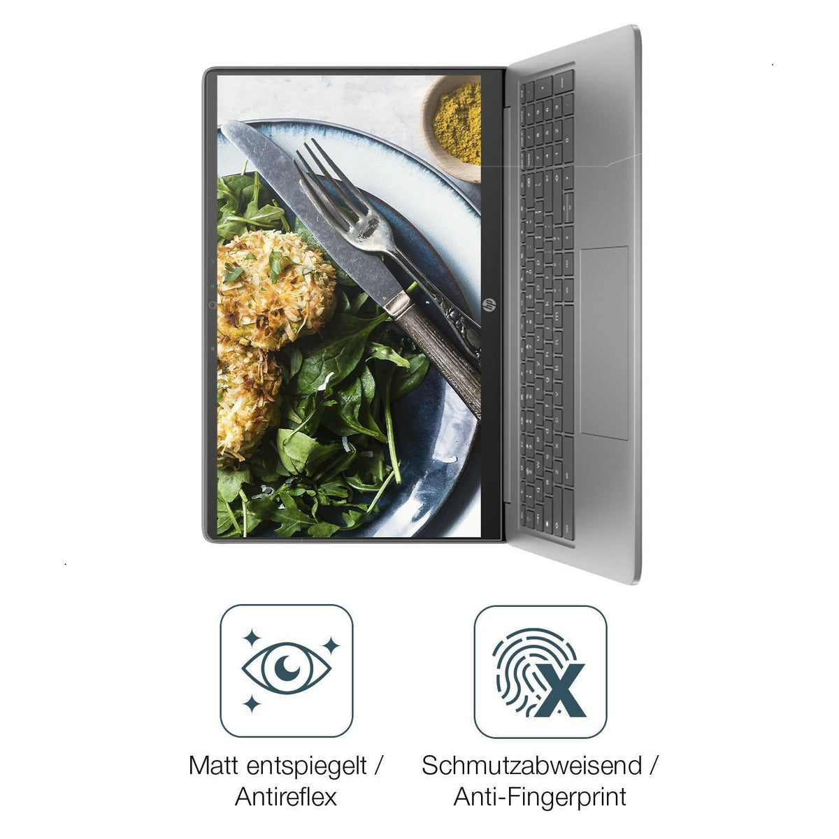 2x Schutzfolie matt für HP Chromebook Plus 15a-nb  (4)