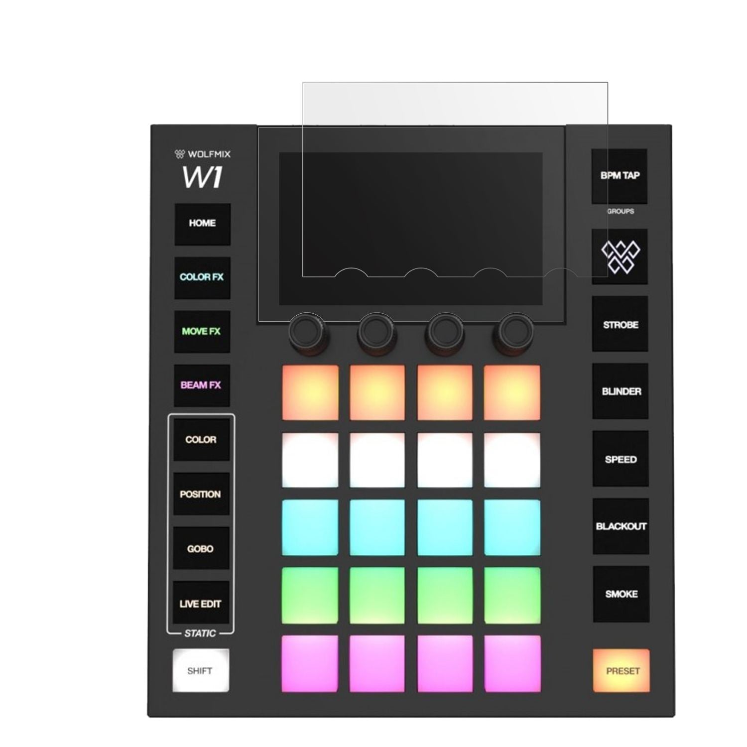 2x Schutzfolie matt für Wolfmix W1 MK2 Display-Sch (2)