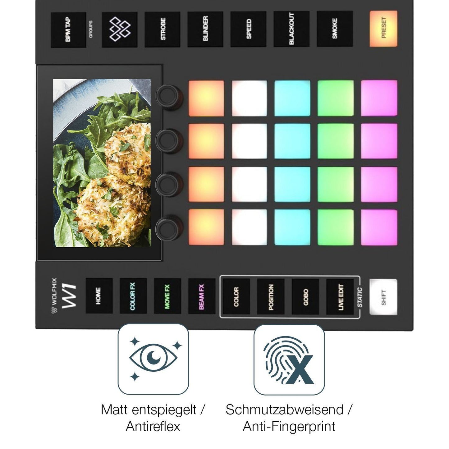 2x Schutzfolie matt für Wolfmix W1 MK2 Display-Sch (4)