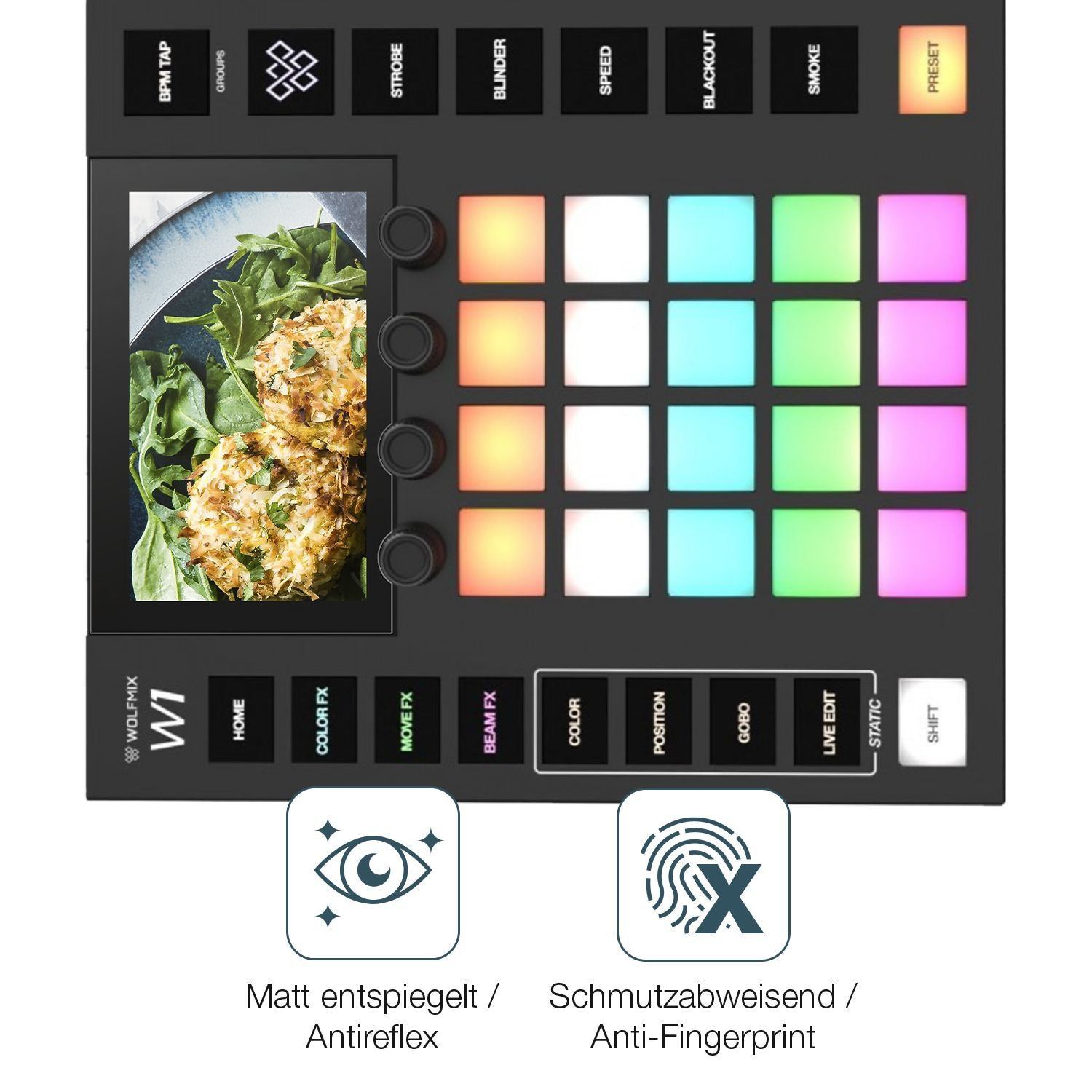 2x Schutzfolie matt für Wolfmix W1 MK2 Display-Sch (4)