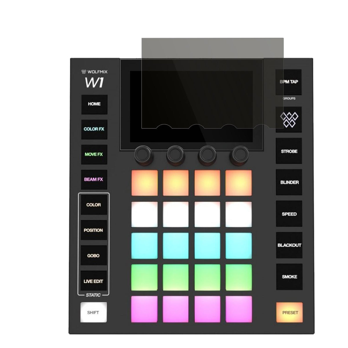 Blickschutzfolie für Wolfmix W1 MK2 matt Schutzfol (2)