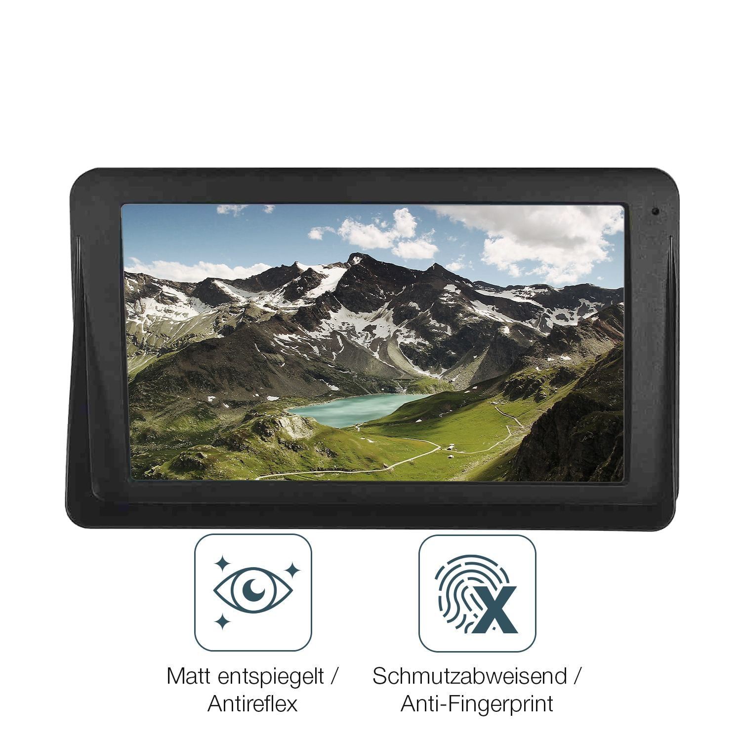 2x 9H Schutzfolie matt für Technaxx TX-320 Panzerf (5)