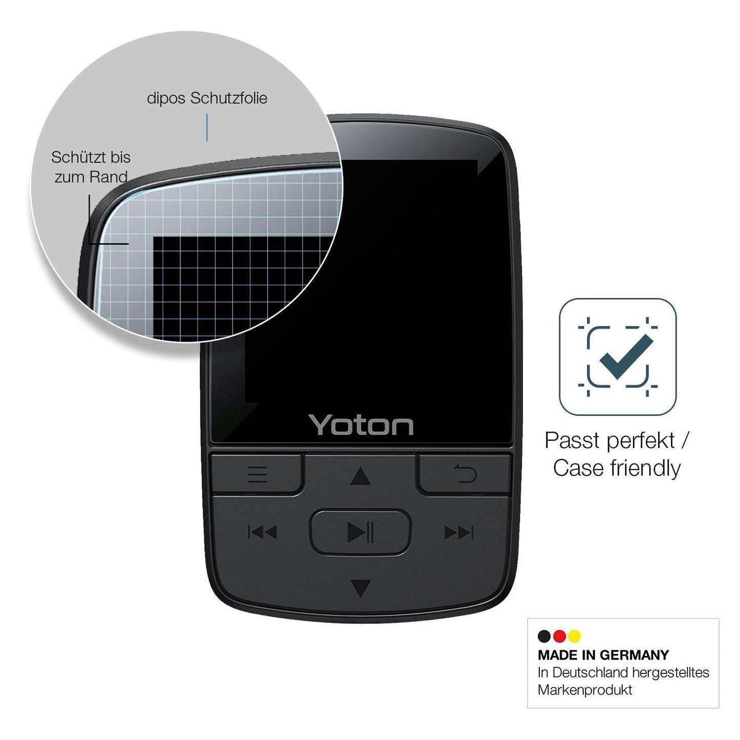 2x 9H Schutzfolie matt für YOTON YM03 MP3-Player P (6)