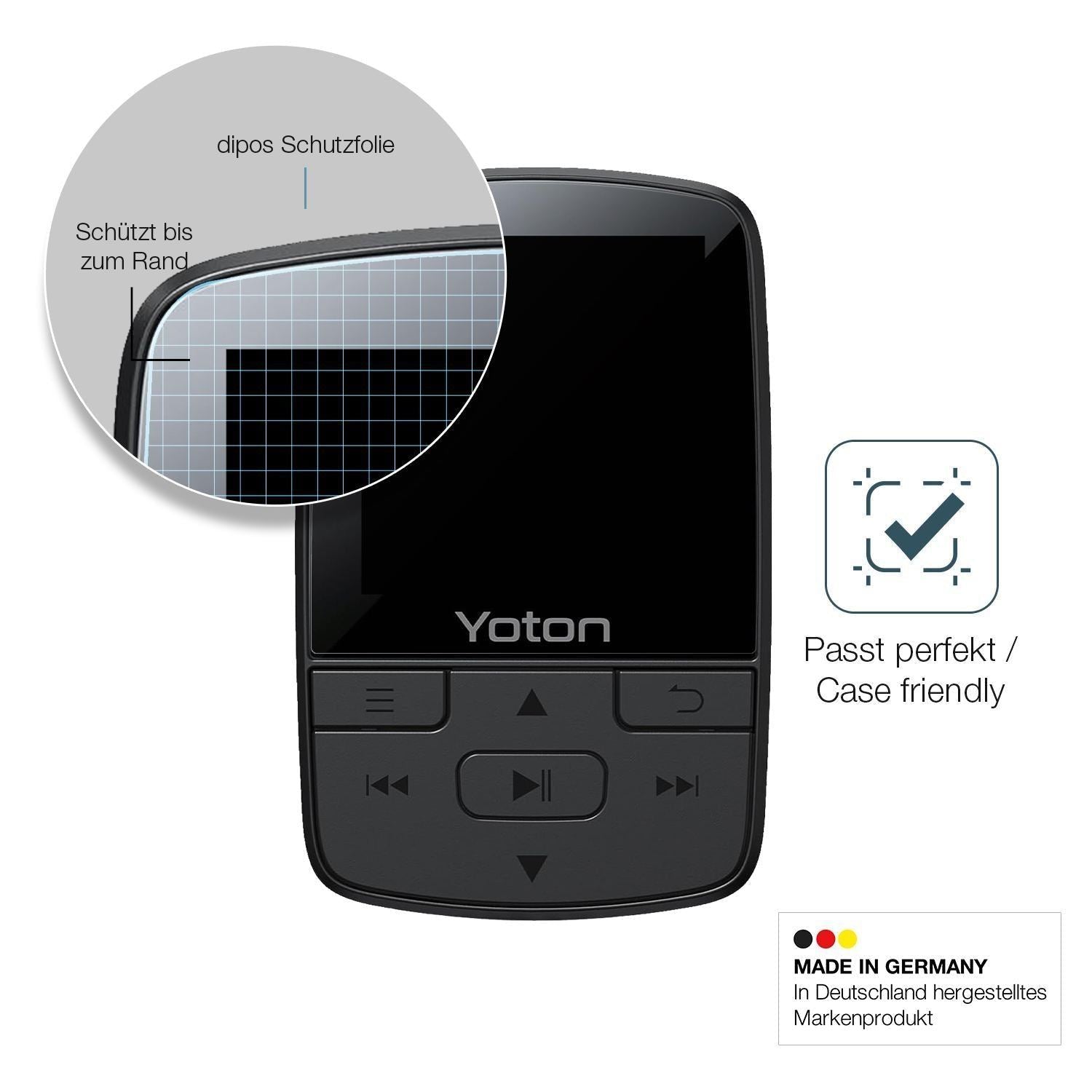 2x 9H Schutzfolie matt für YOTON YM03 MP3-Player P (6)