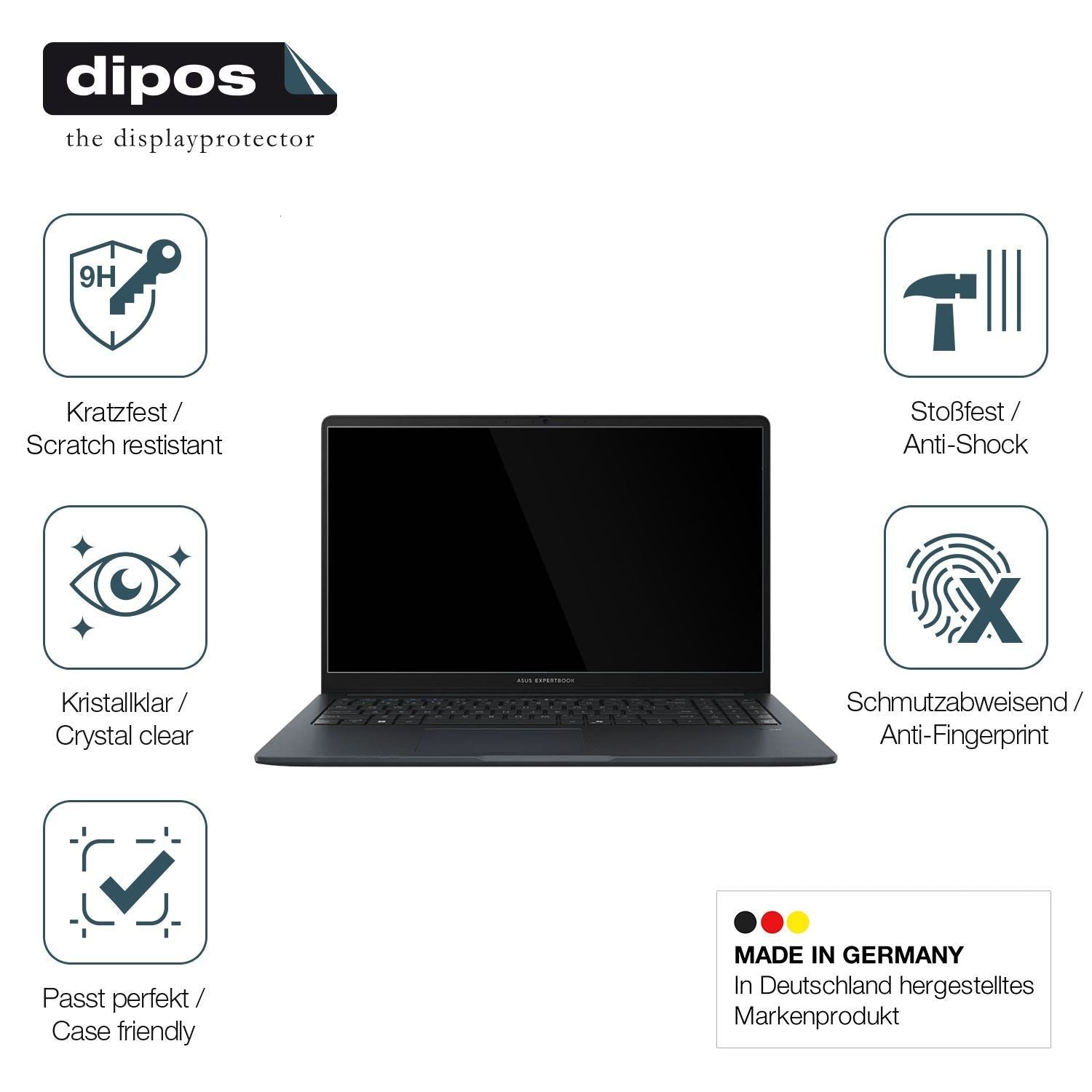 2x 9H Schutzfolie für Asus ExpertBook BM1 BM1503 P (7)