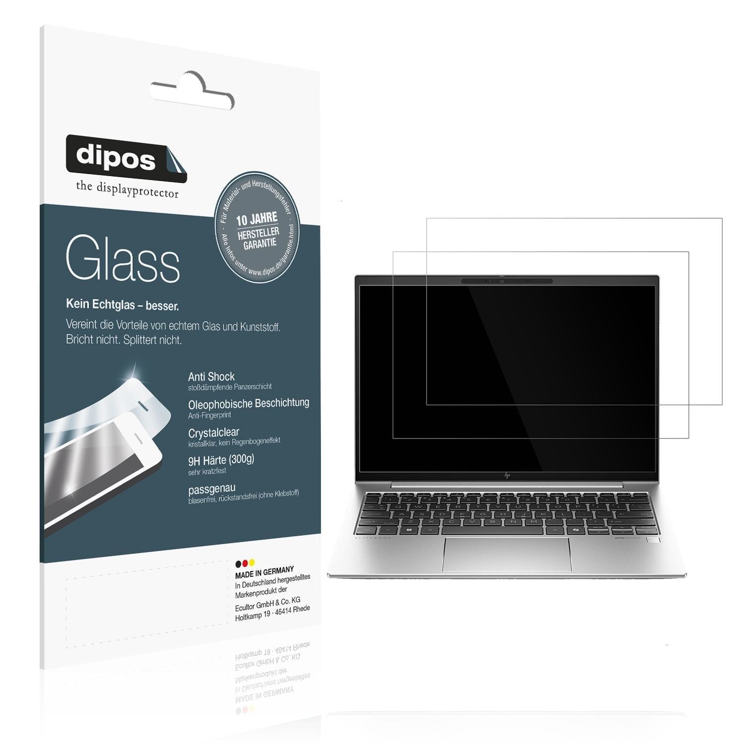 2x 9H Schutzfolie für HP EliteBook 835 G11 Panzerf (1)