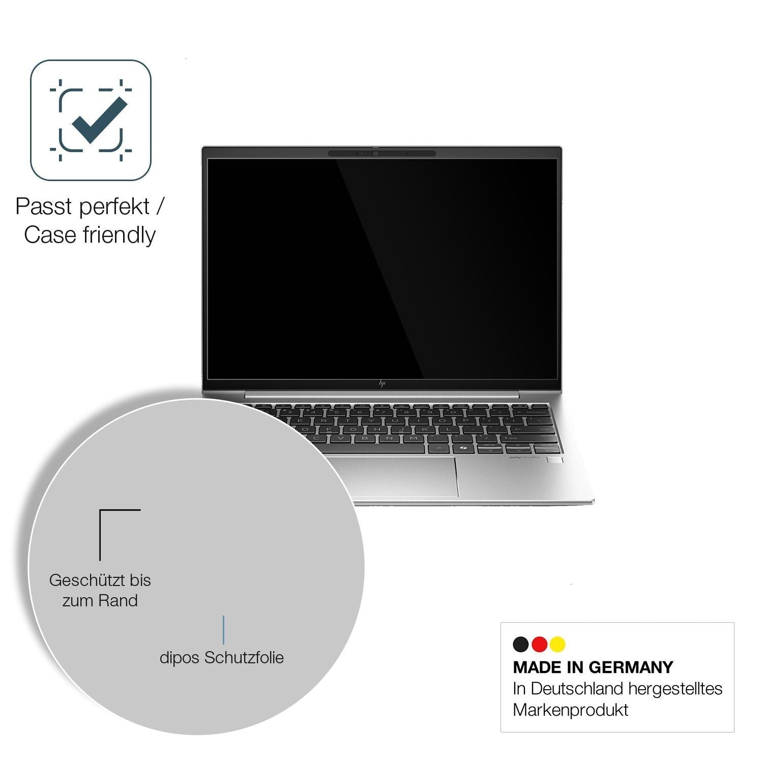2x 9H Schutzfolie für HP EliteBook 835 G11 Panzerf (6)