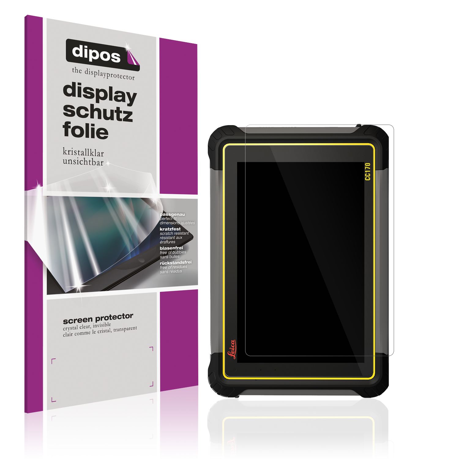 2x Schutzfolie klar für Leica iCON CC170 Display-S (1)