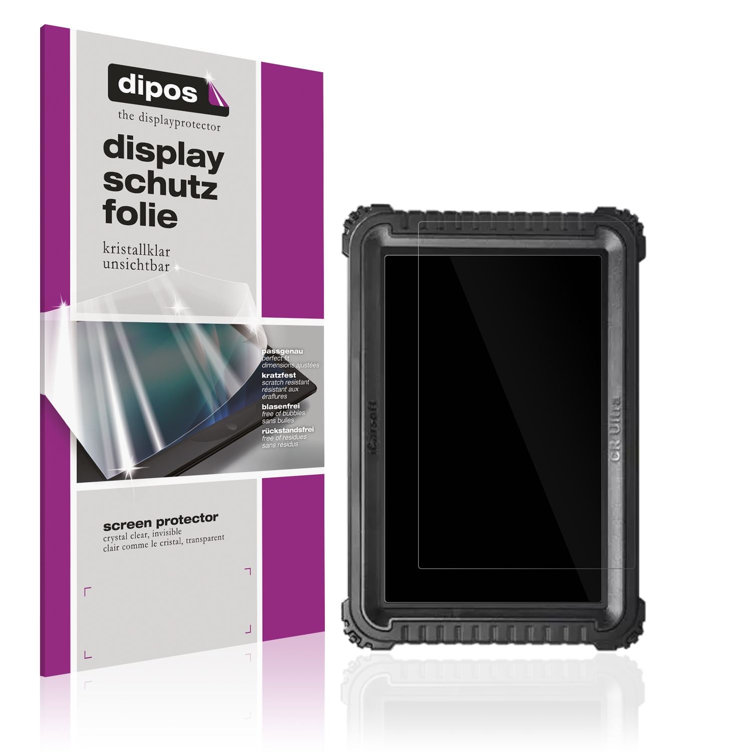 2x Schutzfolie klar für iCarSoft CR Ultra Display- (1)
