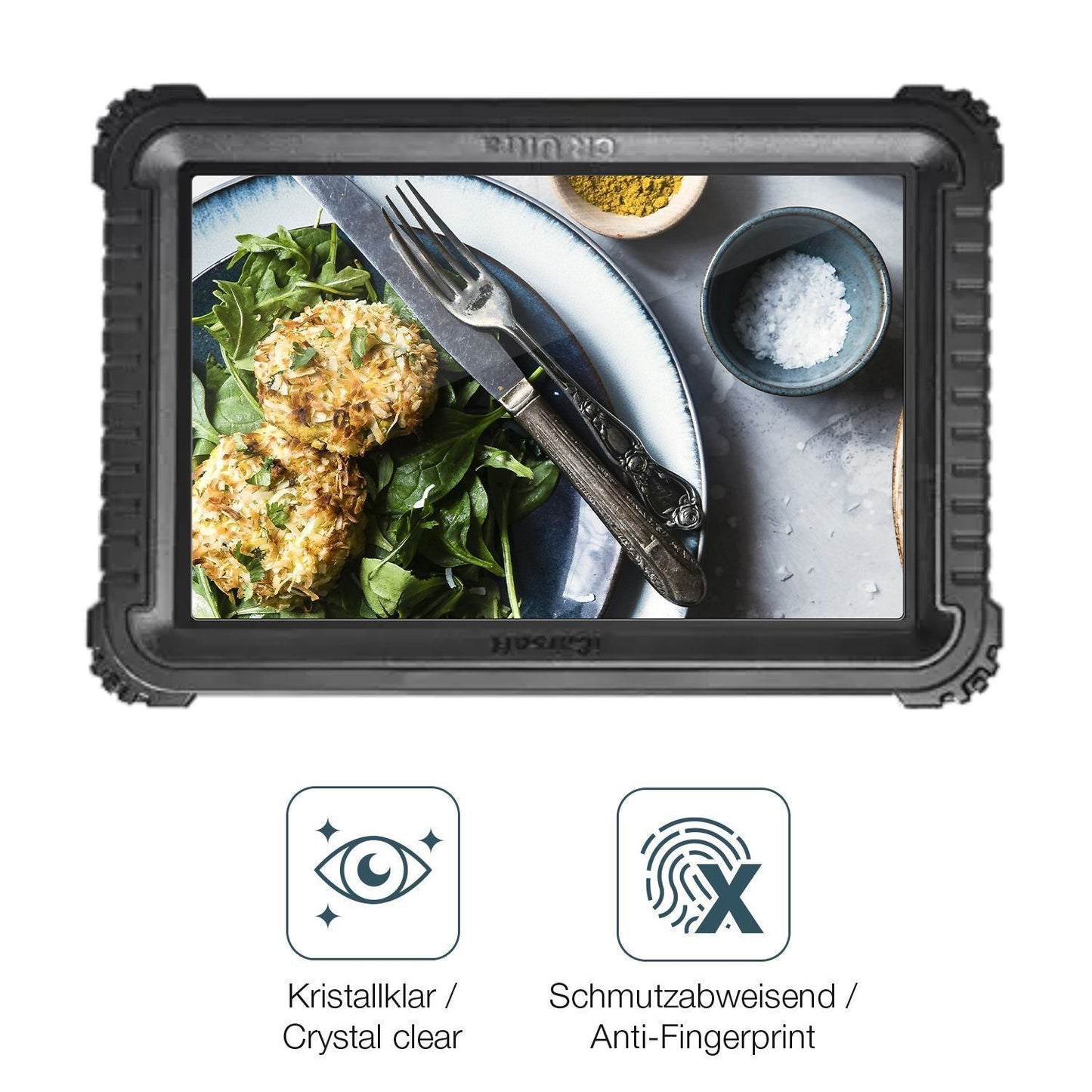2x Schutzfolie klar für iCarSoft CR Ultra Display- (4)