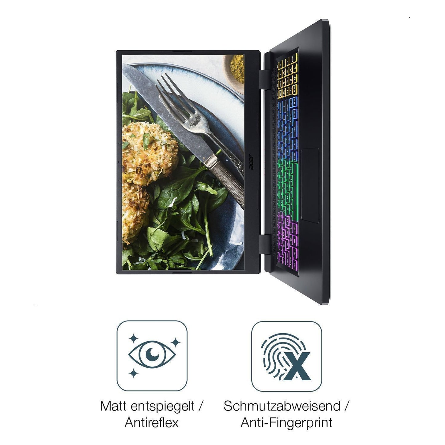 2x Schutzfolie matt für Acer Nitro 5 Gaming AN517- (4)
