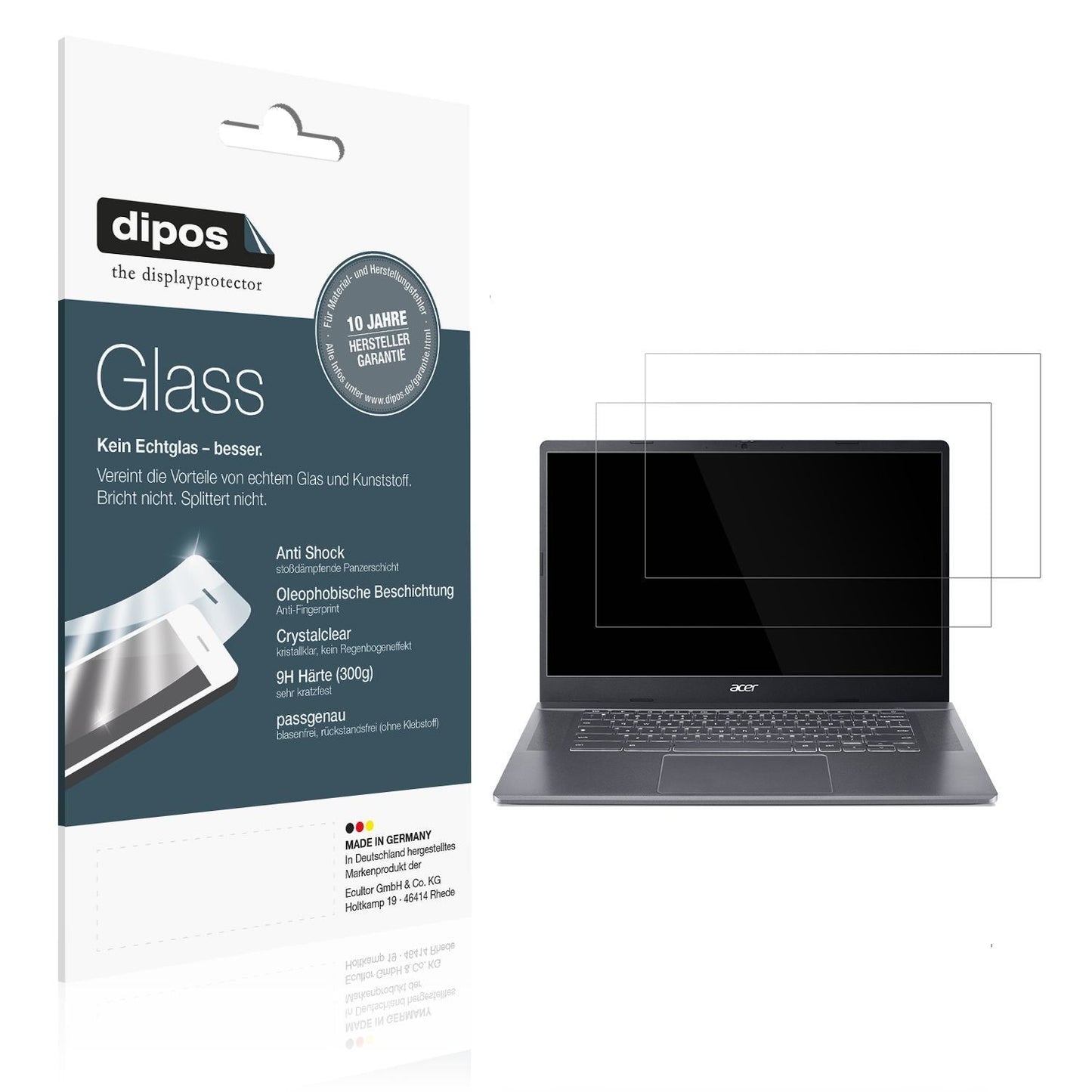 2x 9H Schutzfolie für Acer Chromebook Plus 515 Pan (1)