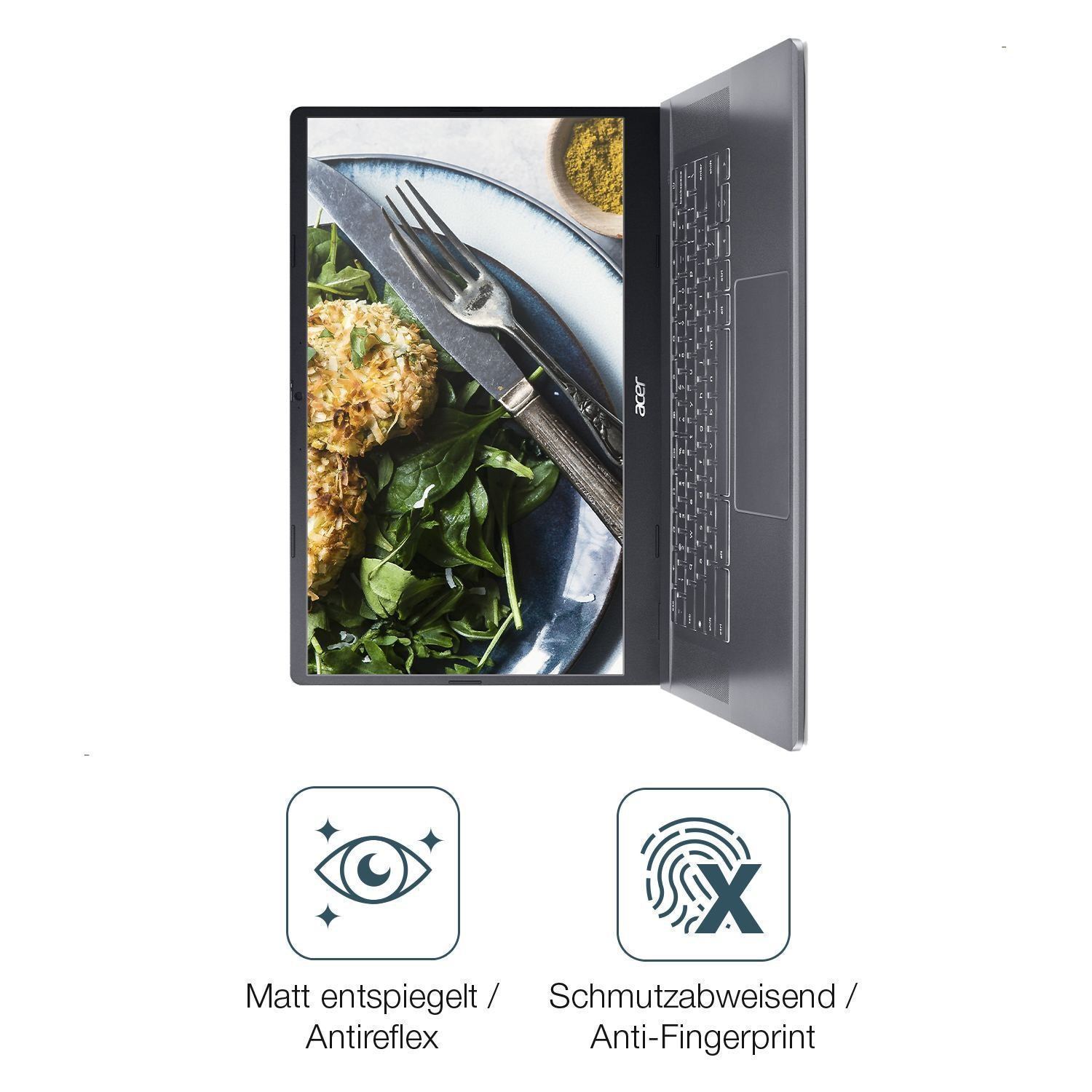 2x 9H Schutzfolie matt für Acer Chromebook Plus 51 (5)