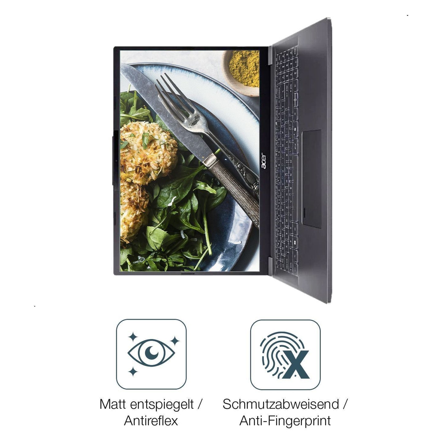2x 9H Schutzfolie matt für Acer Aspire 16 A16-71M  (5)