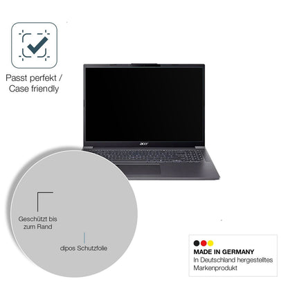 2x 9H Schutzfolie matt für Acer Aspire 16 A16-71M  (6)