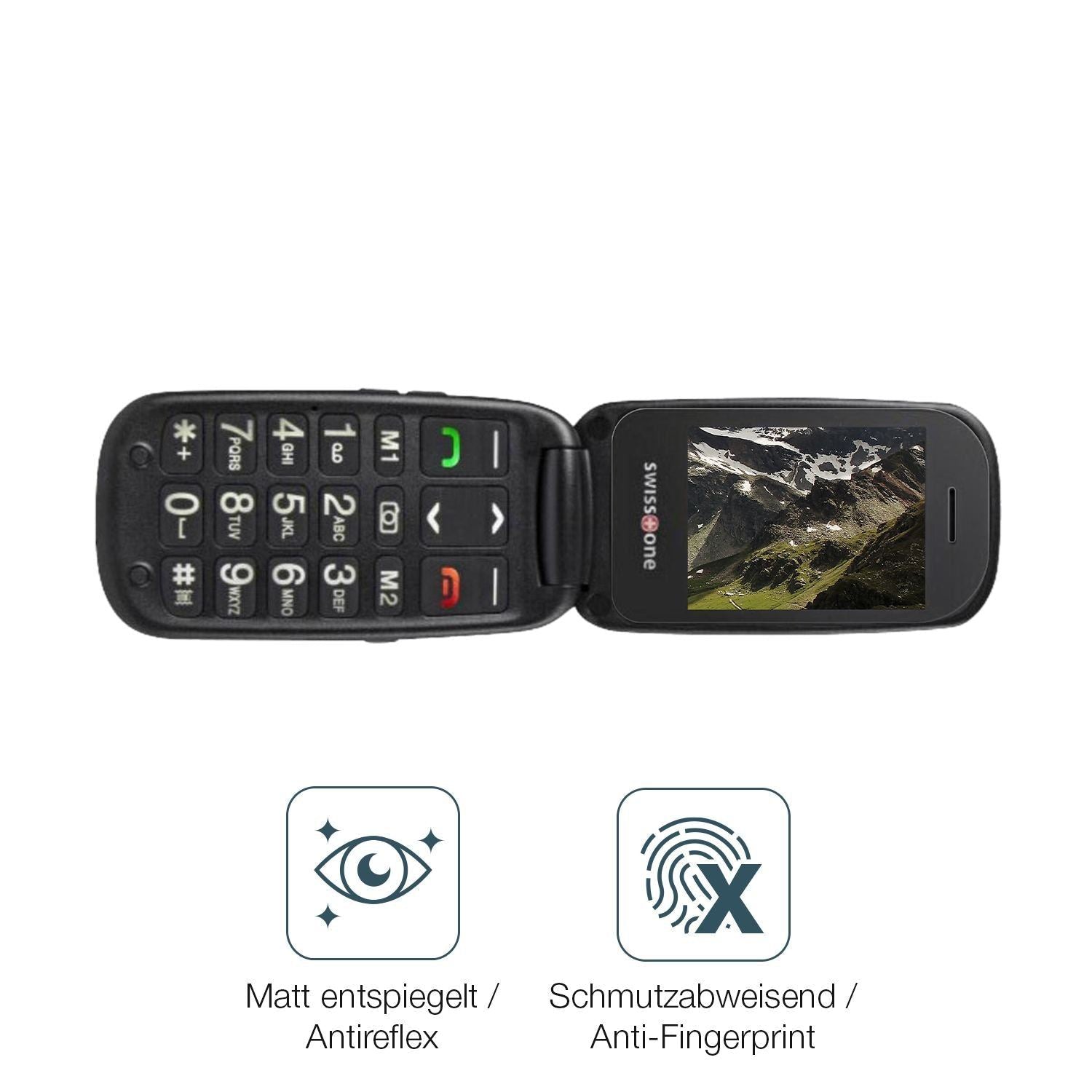 4x Schutzfolie matt für Swisstone BBM 625 Display- (4)