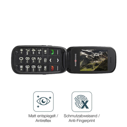 4x Schutzfolie matt für Swisstone BBM 625 Display- (4)