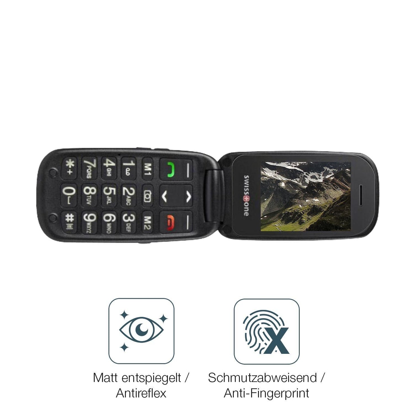 2x 9H Schutzfolie matt für Swisstone BBM 625 Panze (5)