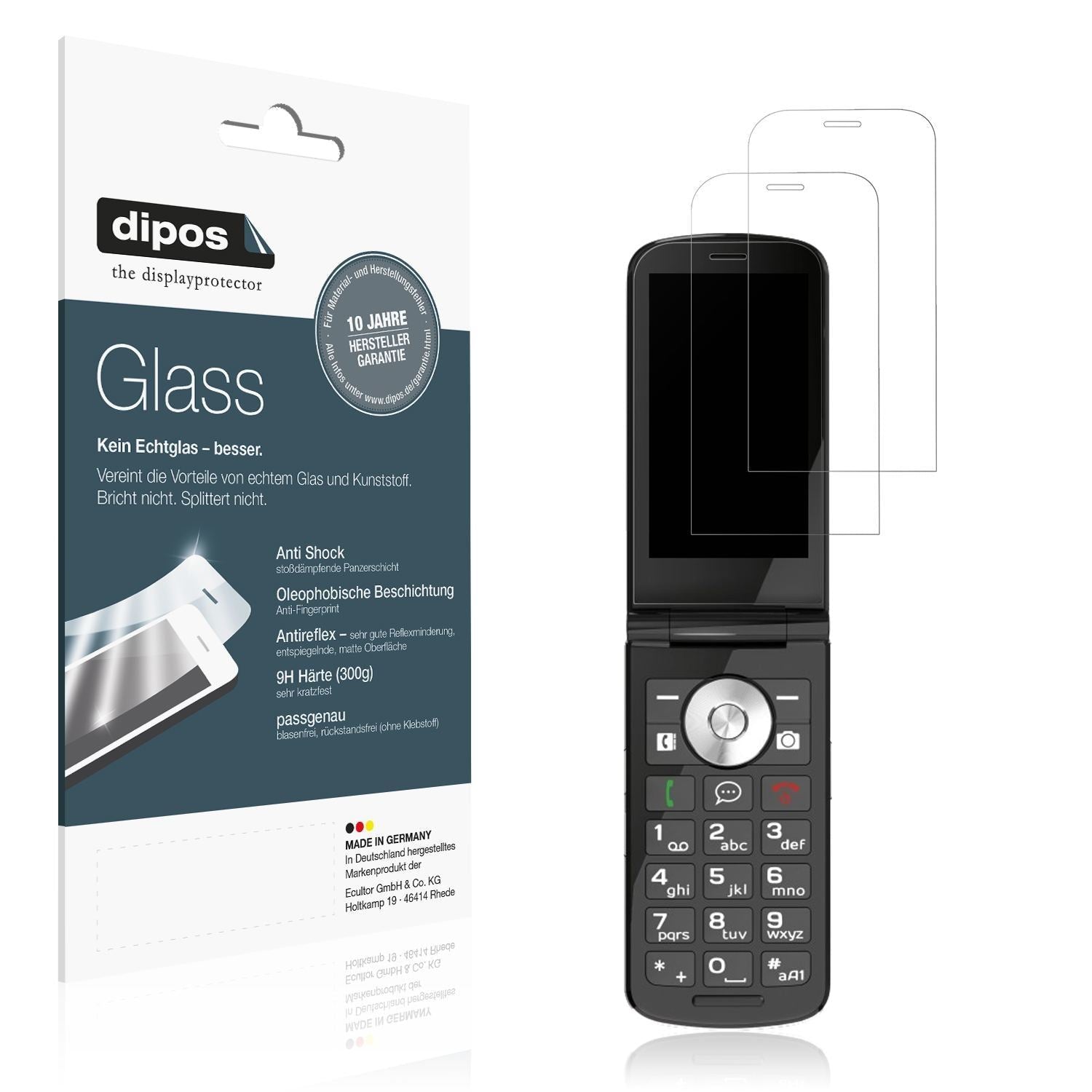 2x 9H Schutzfolie matt für Emporia TOUCHSMART 4G P (1)