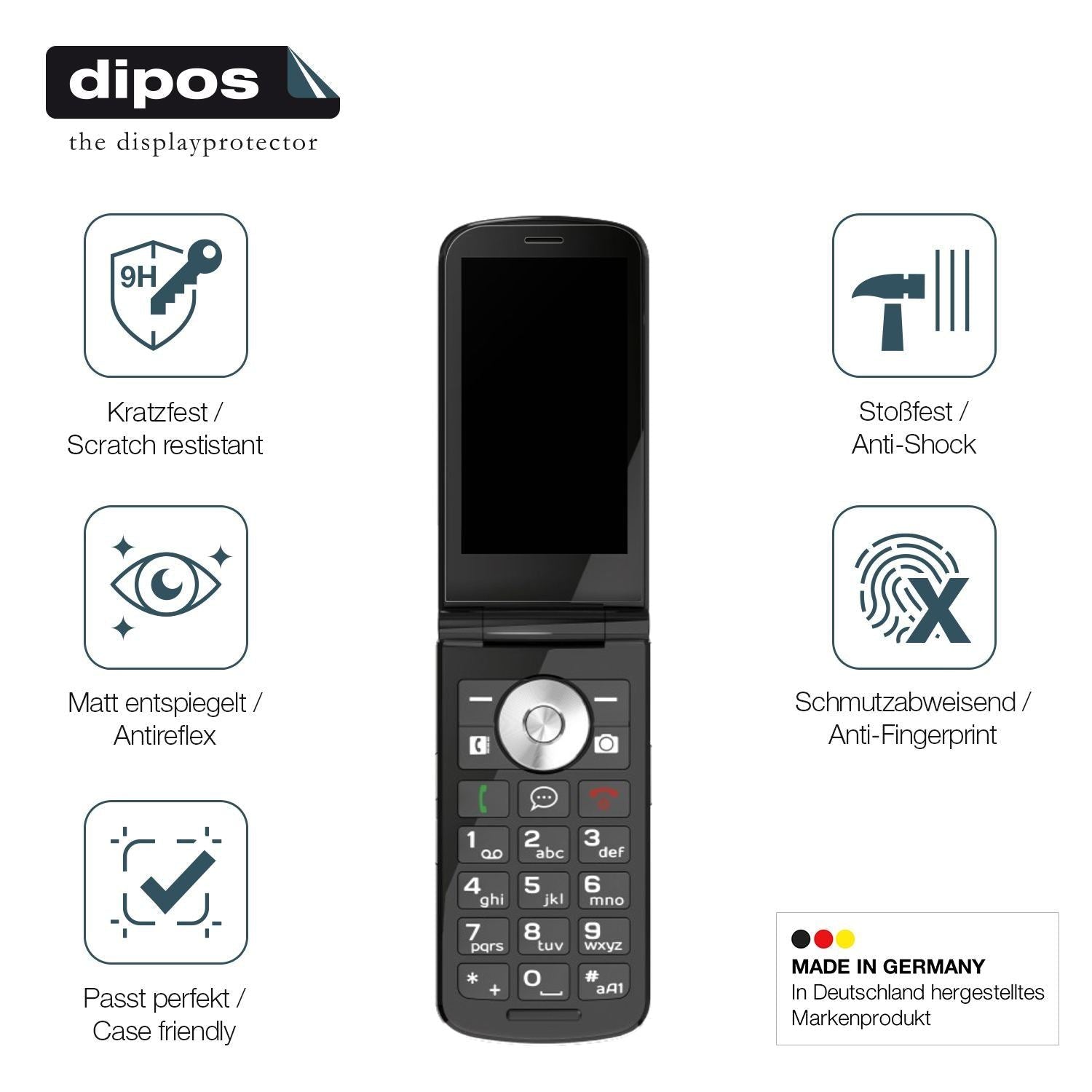 2x 9H Schutzfolie matt für Emporia TOUCHSMART 4G P (7)