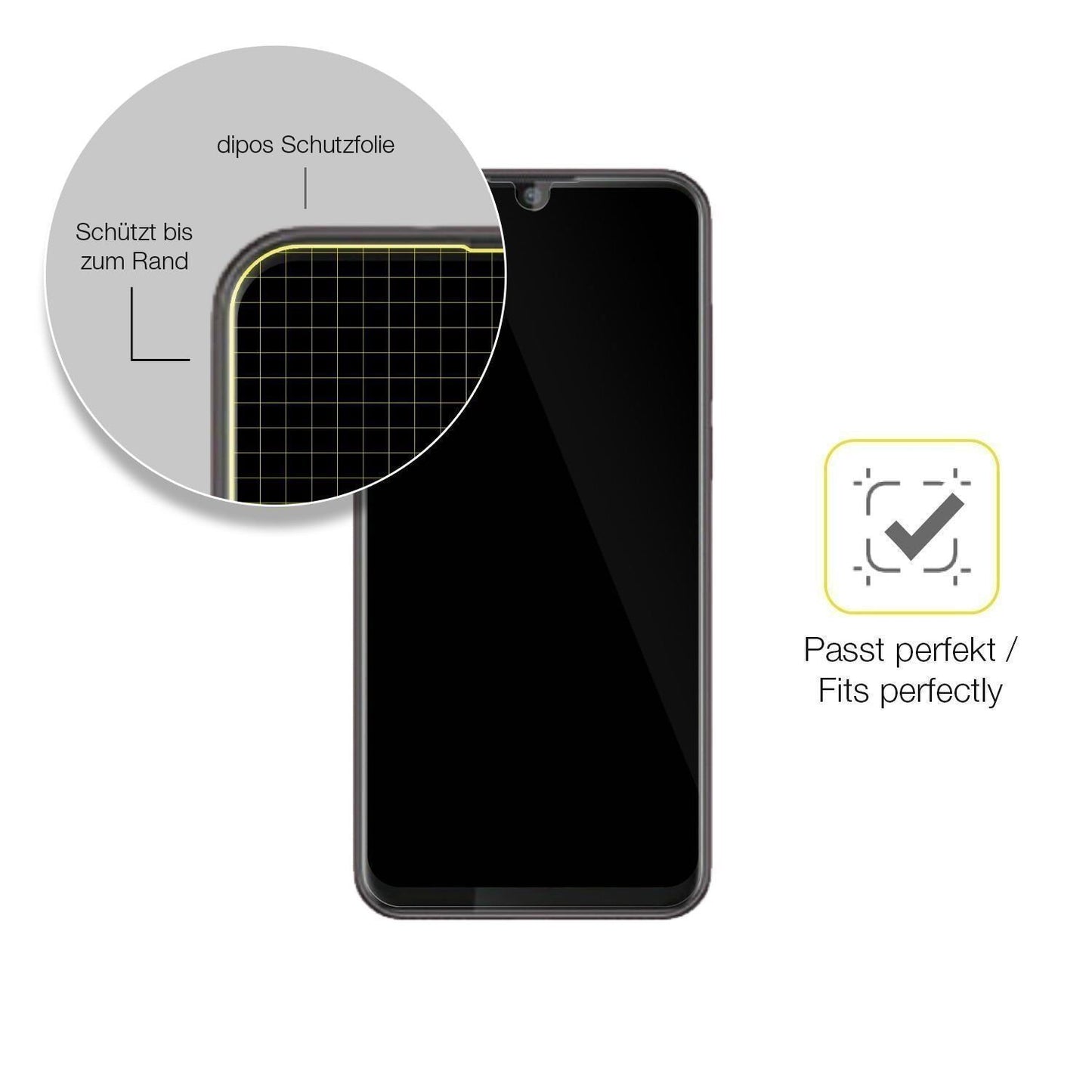 2x 3D Full Cover Schutzfolie für Walton Primo R6 m (6)