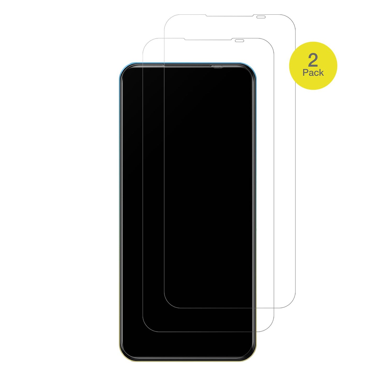 2x Full Cover Schutzfolie matt für Mobicel X9 (2)