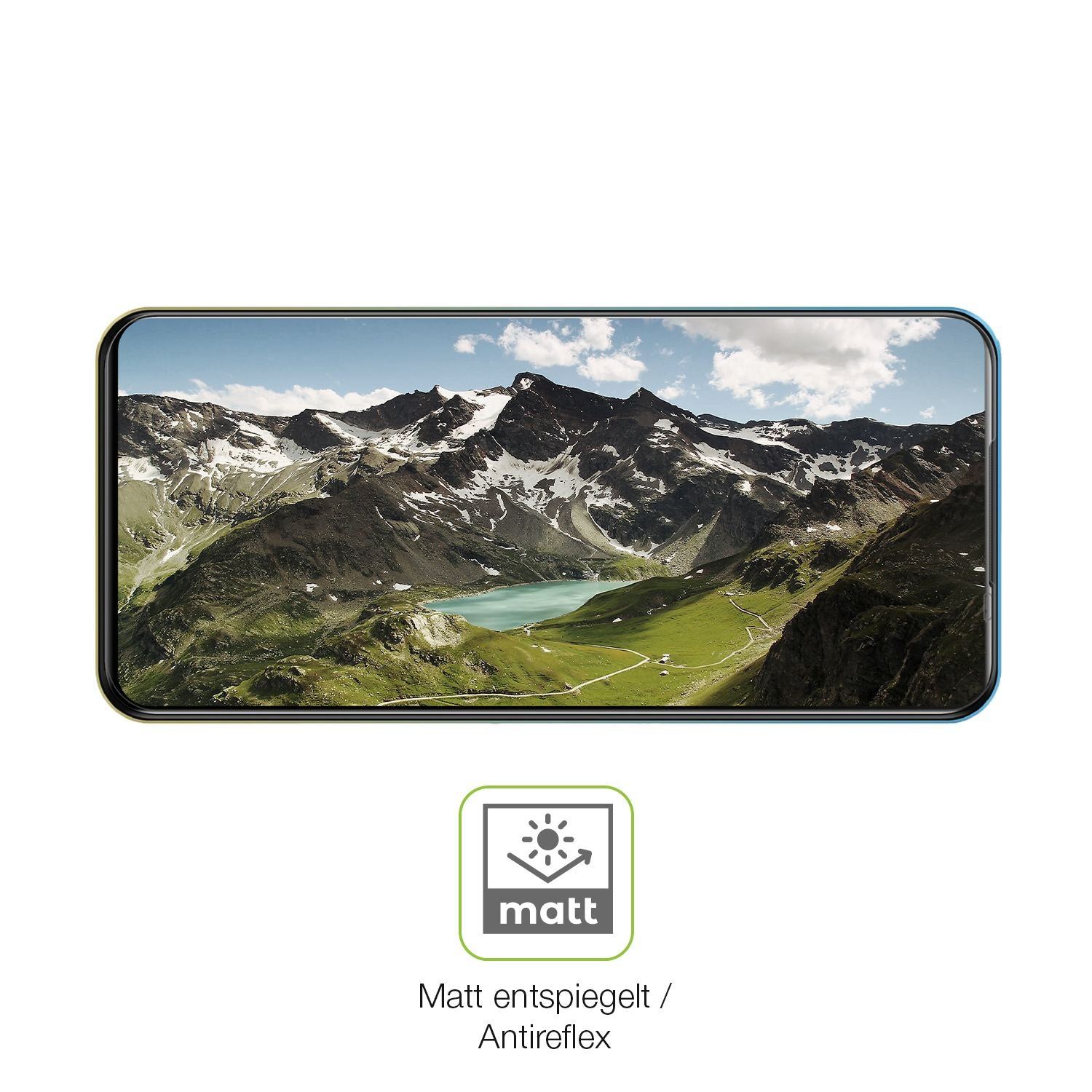 2x Full Cover Schutzfolie matt für Mobicel X9 (5)