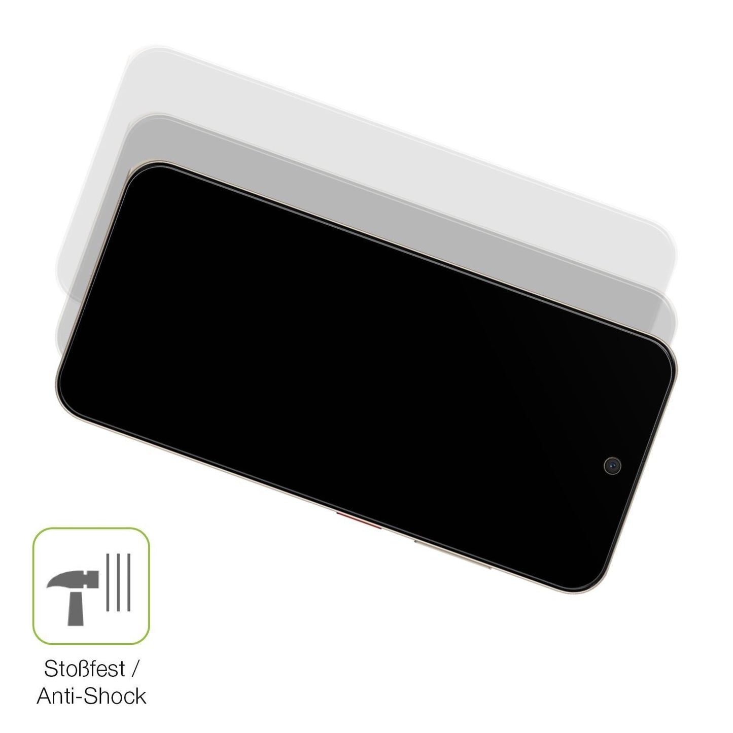 2x Full Cover Schutzfolie matt für ZTE Blade V70 (4)