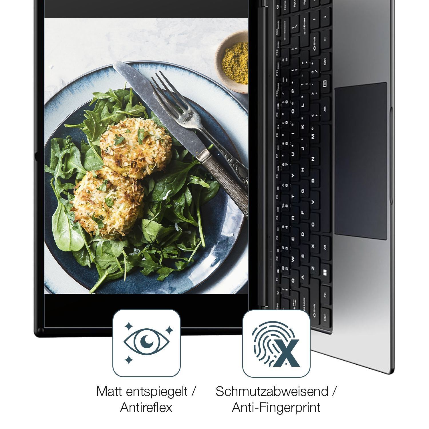 2x Schutzfolie matt für Waxuor LeadBook T15 16 Zol (4)