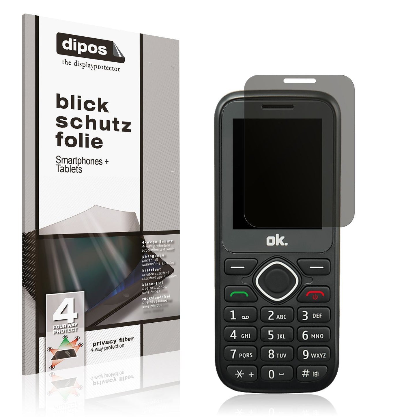 Blickschutzfolie für OK. OMP 11 matt Schutzfolie P (1)