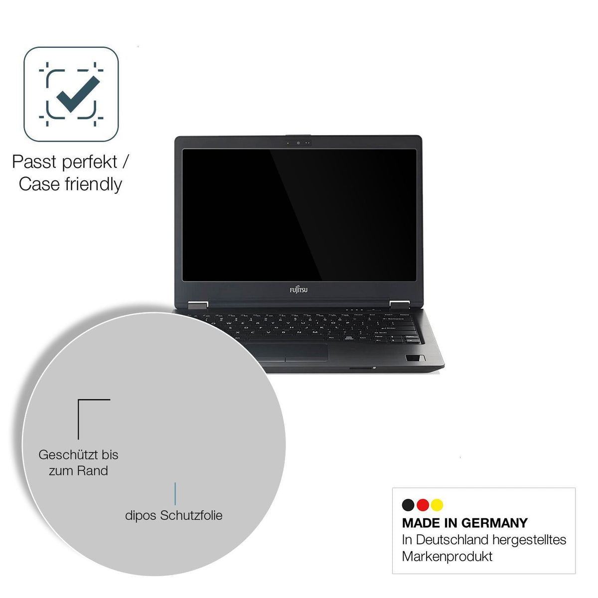 2x 9H Schutzfolie für Fujitsu Lifebook E756 15.6 P (6)