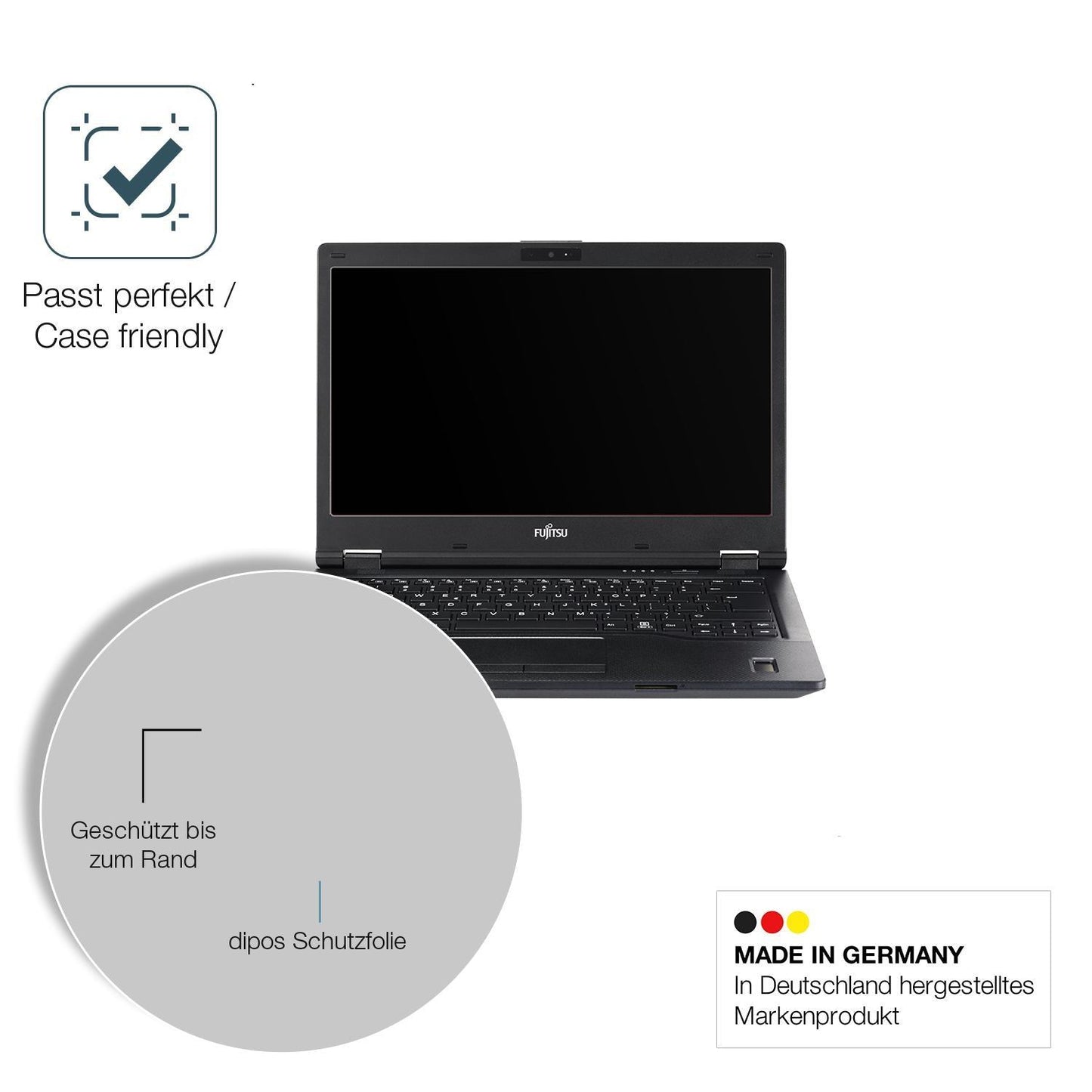 2x 9H Schutzfolie matt für Fujitsu Lifebook E449 1 (6)