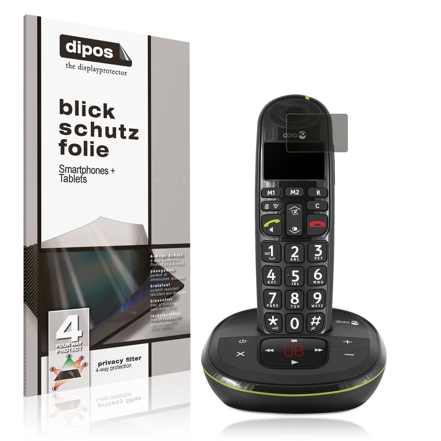Blickschutzfolie für Doro 105wr matt Schutzfolie P (1)