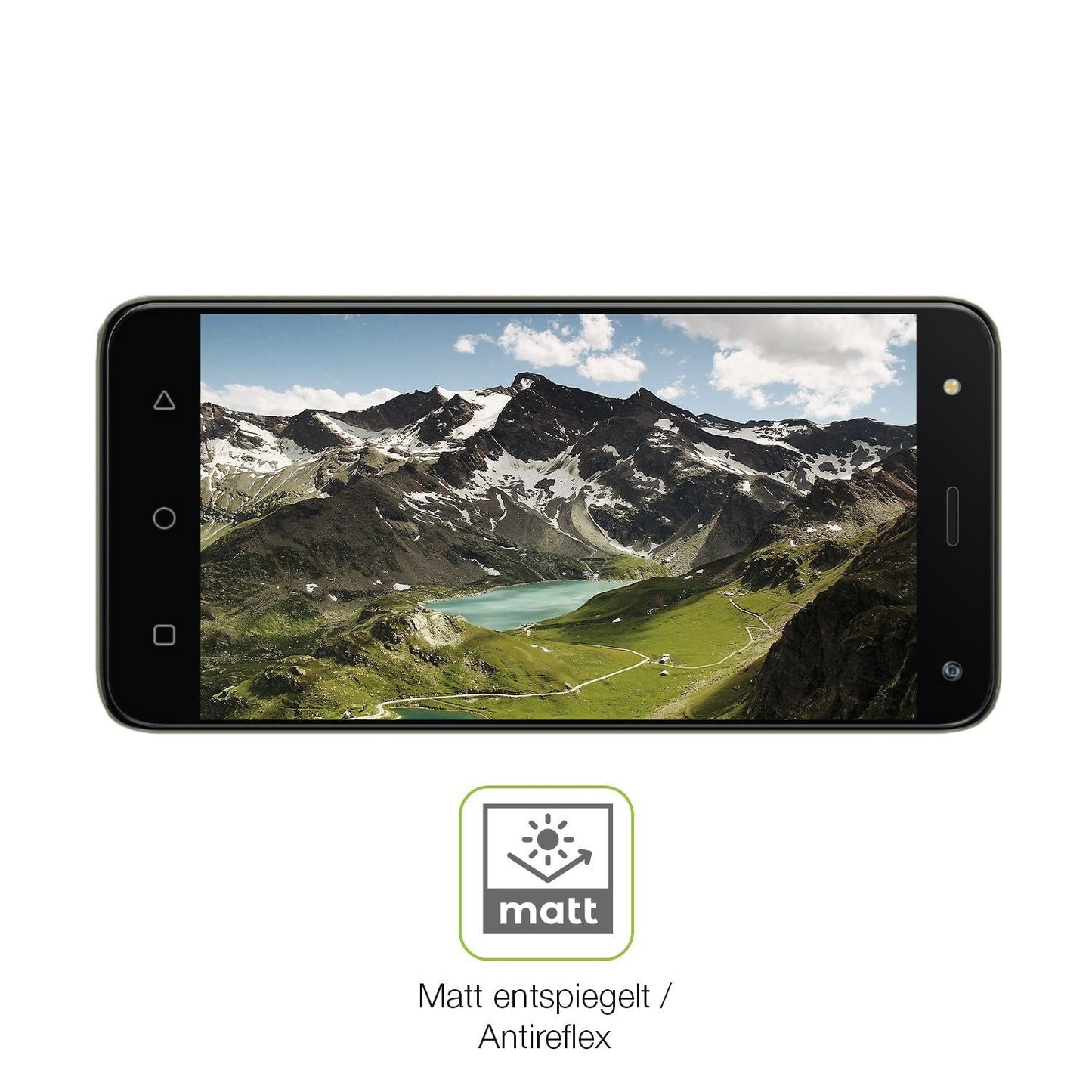 2x Full Cover Schutzfolie matt für Mobicel MX3 (5)