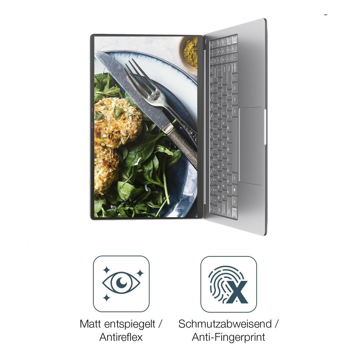 2x 9H Schutzfolie matt für N-One NBook HX Panzerfo (5)
