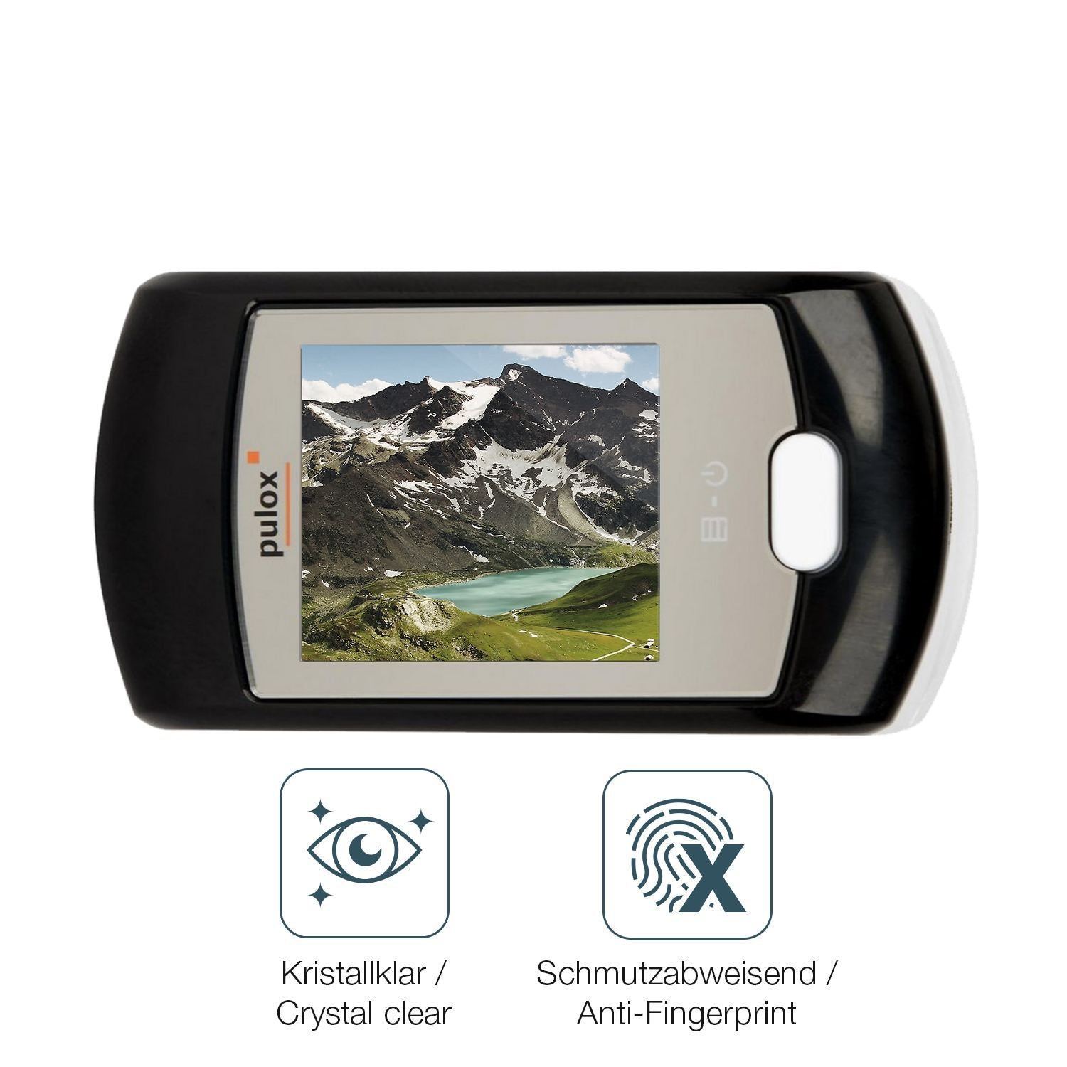 4x Schutzfolie klar für Pulox PO-200A Display-Schu (4)