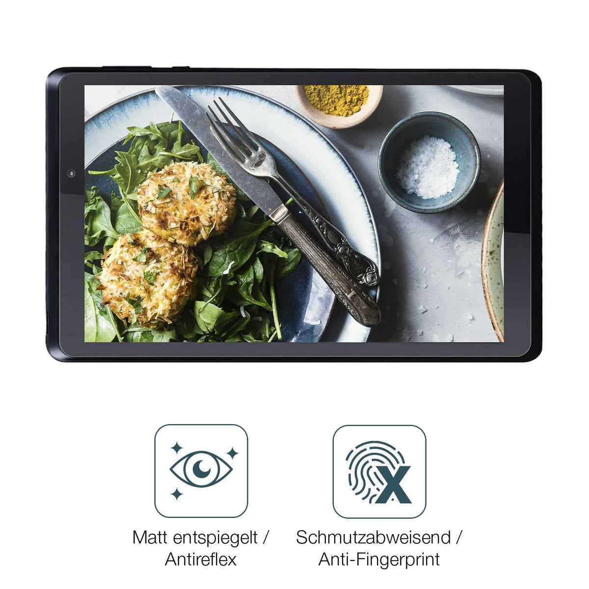 2x Schutzfolie matt für C Idea 8 Zoll Display-Schu (4)